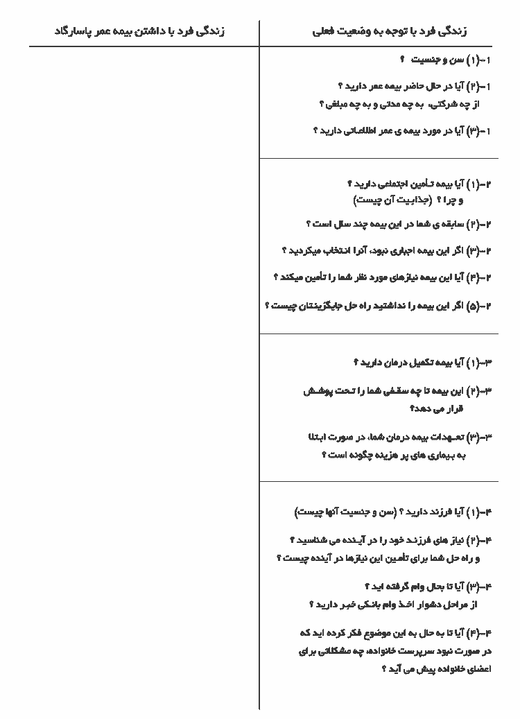 فروش بیمه عمر به روش t